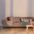 KAAT Amsterdam Jelke Mauve Stripe Oblong Filled Cushion – 40 x 60cm
