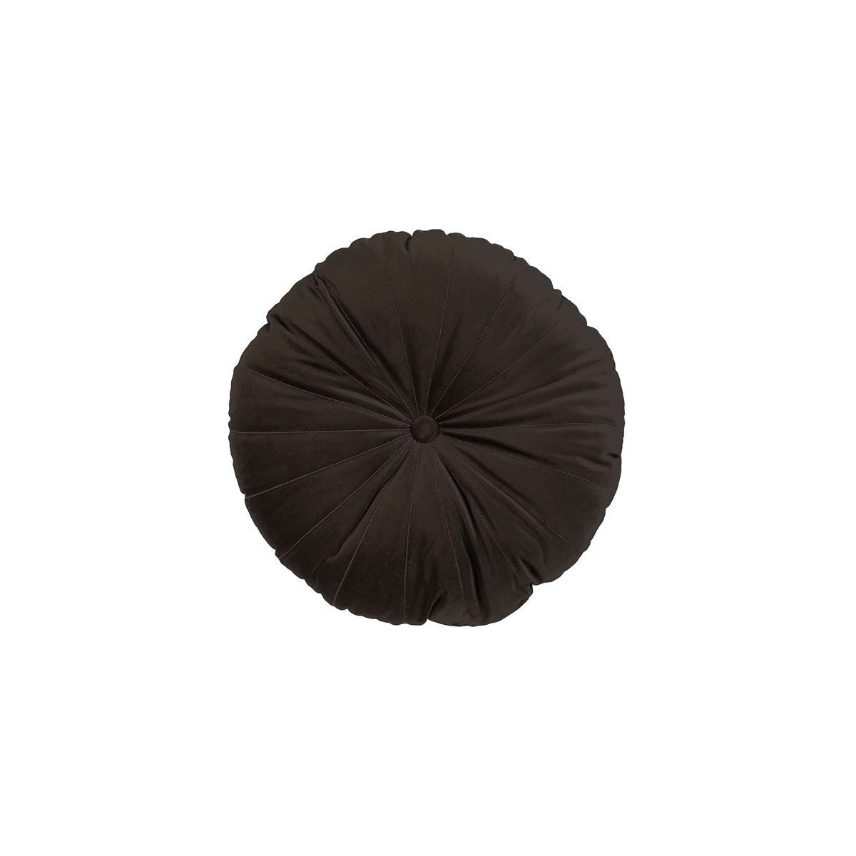 KAAT Amsterdam Mandarin Round Velvet Filled Cushion – Brown 40cm