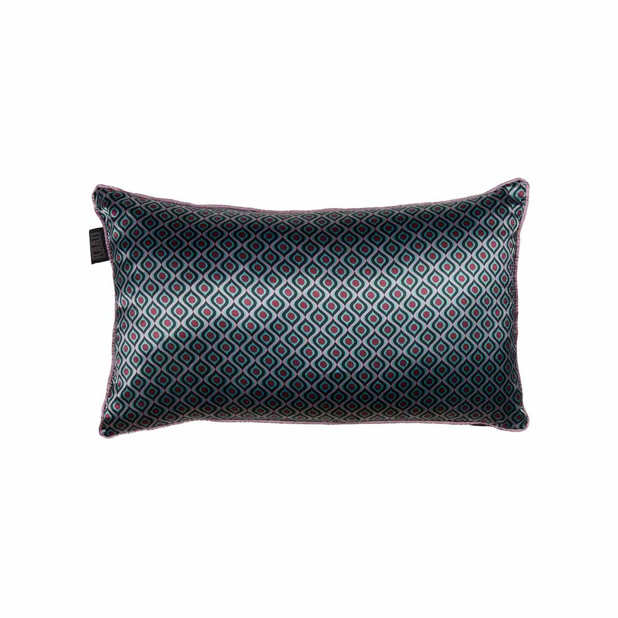 KAAT Amsterdam Meja Reversible Satin Cushion – Green 30 x 50cm