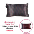 KAAT Amsterdam Meja Reversible Satin Cushion – Red 30 x 50cm
