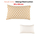 Accessorize Norah Ochre Textured Rectangular Cushion 30cm x 50cm - SuperSaverAU - view 1