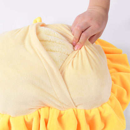 Happy Kids Lion Cushion/Throw 48x46 cm & 90x120 cm, Soft Polyester