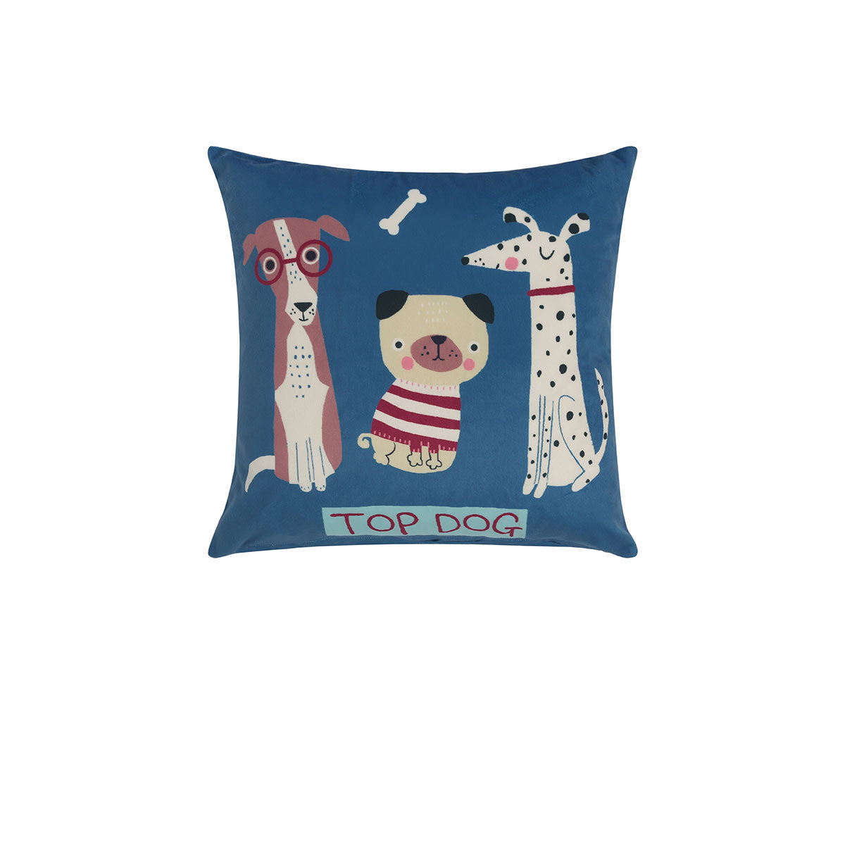 Happy Kids Puppy Club Filled Square Cushion - 40 x 40 cm, Puppies Print Design - SuperSaverAU - view 1