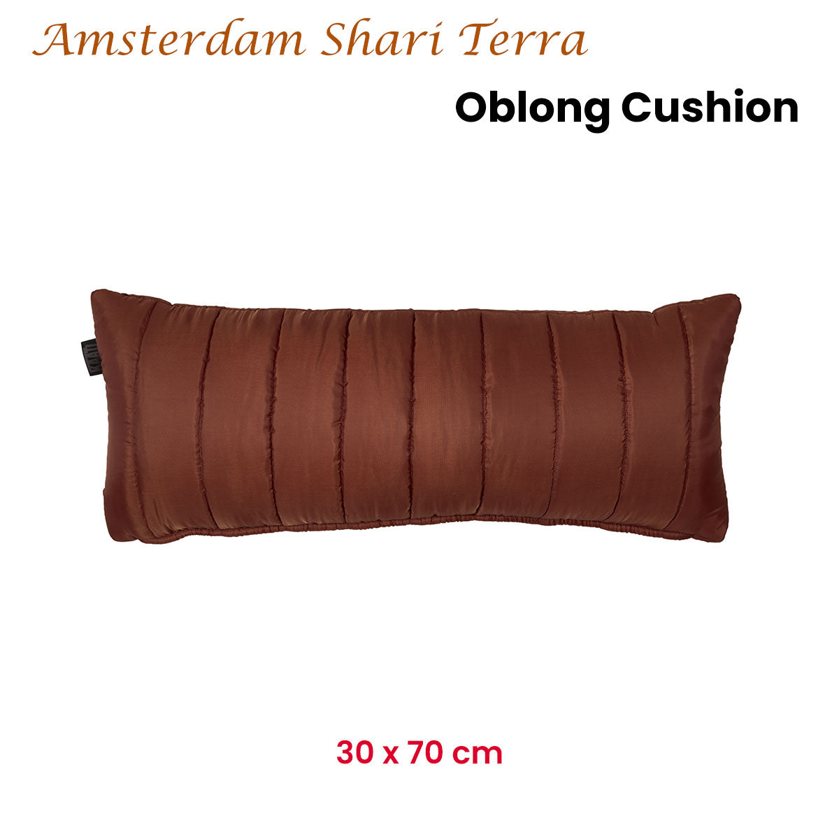 KAAT Amsterdam Shari Puffed Oblong Filled Cushion – Terra 30 x 70cm