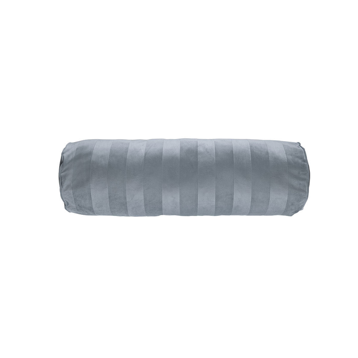 KAAT Amsterdam Softy Stripe Velvet Neckroll Cushion – Blue Grey 22 x 70cm