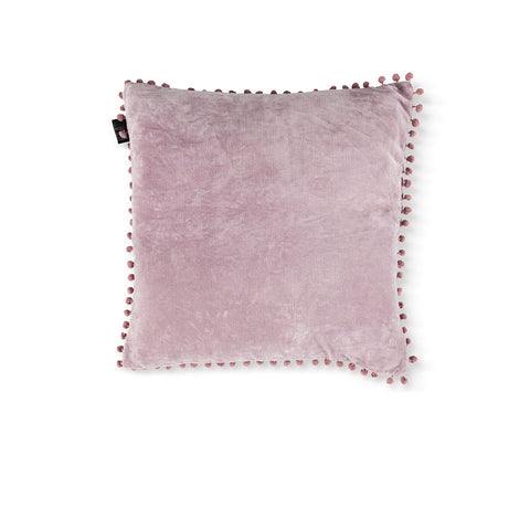 Bedding House Svenja Decorative Cushion 43x43cm Cotton Velvet with Pompoms - SuperSaverAU - view 1