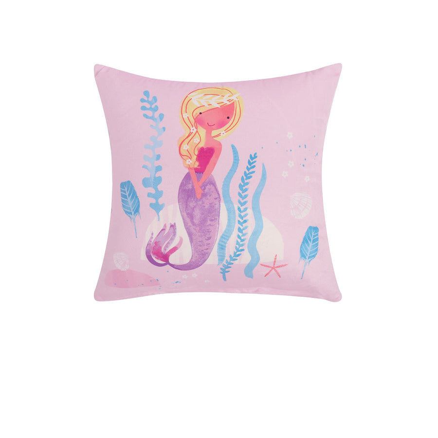 Happy Kids Glow in the Dark Under the Sea Quilt Cover Set, Single Size, Mermaids & Seahorses - SuperSaverAU - view 1