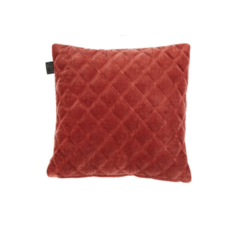 Bedding House Vercors Luxury Velvet Cushion 43 x 43 cm - Dark Red, Quilted - SuperSaverAU - view 1
