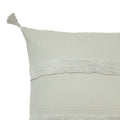Accessorize Indra Cotton Cushion Cover 45 x 45 cm - Applique Design with Tassels - SuperSaverAU - view 2