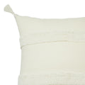 Accessorize Indra Cotton Cushion Cover 45 x 45 cm - Applique Design with Tassels - SuperSaverAU - view 2