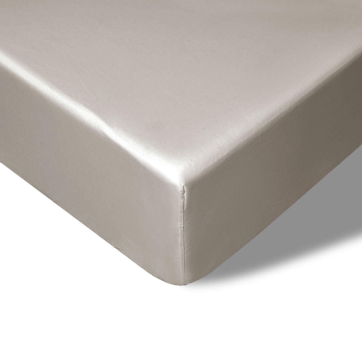 Accessorize 400TC Bamboo Cotton Fitted Sheet 40cm Wall - Stone King Single