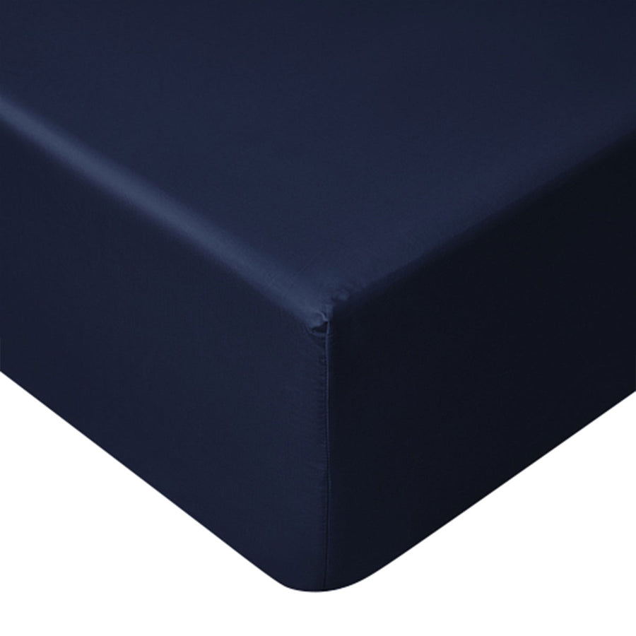 Accessorize Navy Bamboo Cotton Mega Fitted Sheet 50cm Wall King - SuperSaverAU - view 1