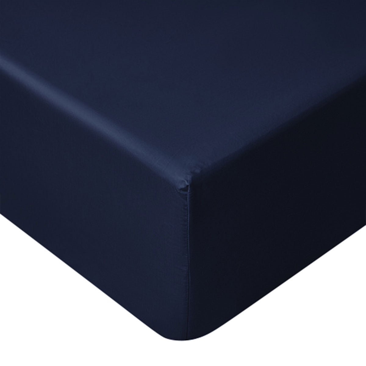 Accessorize Navy Bamboo Cotton Mega Fitted Sheet 50cm Wall Queen - SuperSaverAU - view 1