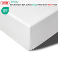 Accessorize 400TC Bamboo Cotton Mega Fitted Sheet 50cm Wall - White King