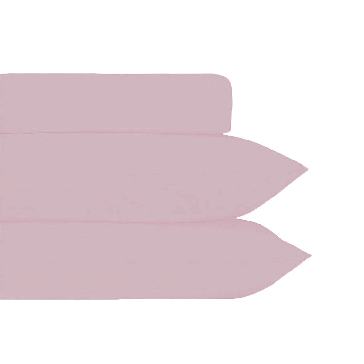Queen Dusty Pink 35cm Wall Plain Dyed Polyester Cotton Combo Set - SuperSaverAU - view 1