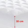 Cloudland 1000GSM Memory Resistant Microball Fill Mattress Topper Super King - SuperSaverAU - view 3