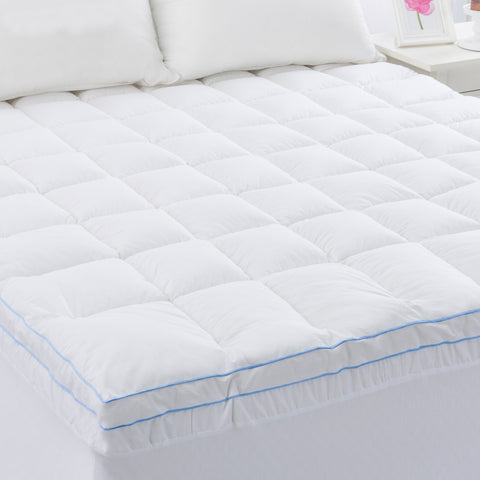 Cloudland 750GSM Memory Resistant Microball Fill Mattress Topper King - SuperSaverAU - view 1