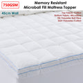 Cloudland 750GSM Memory Resistant Microball Fill Mattress Topper King - SuperSaverAU - view 2