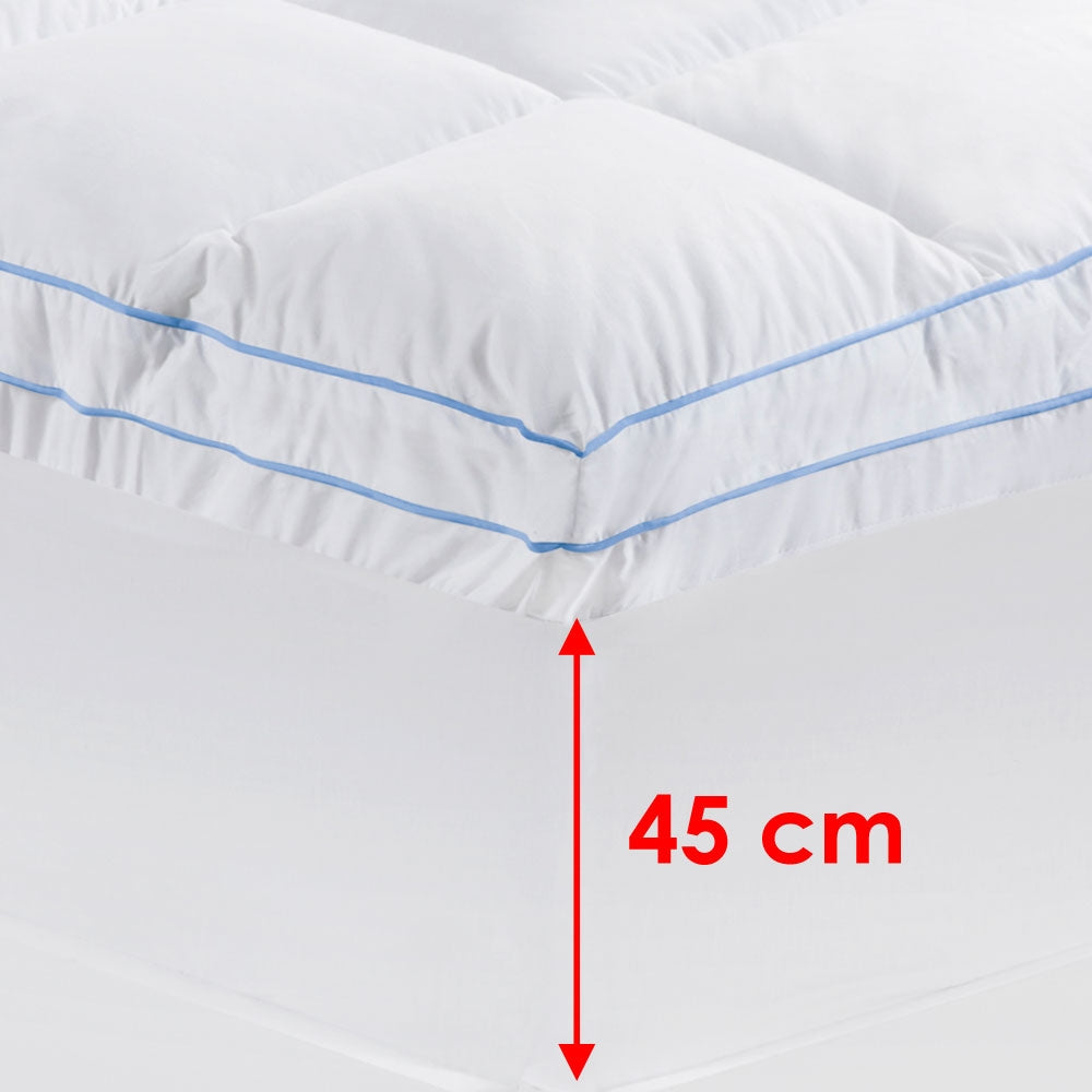 Cloudland 750GSM Memory Resistant Microball Fill Mattress Topper Super King - SuperSaverAU - view 1