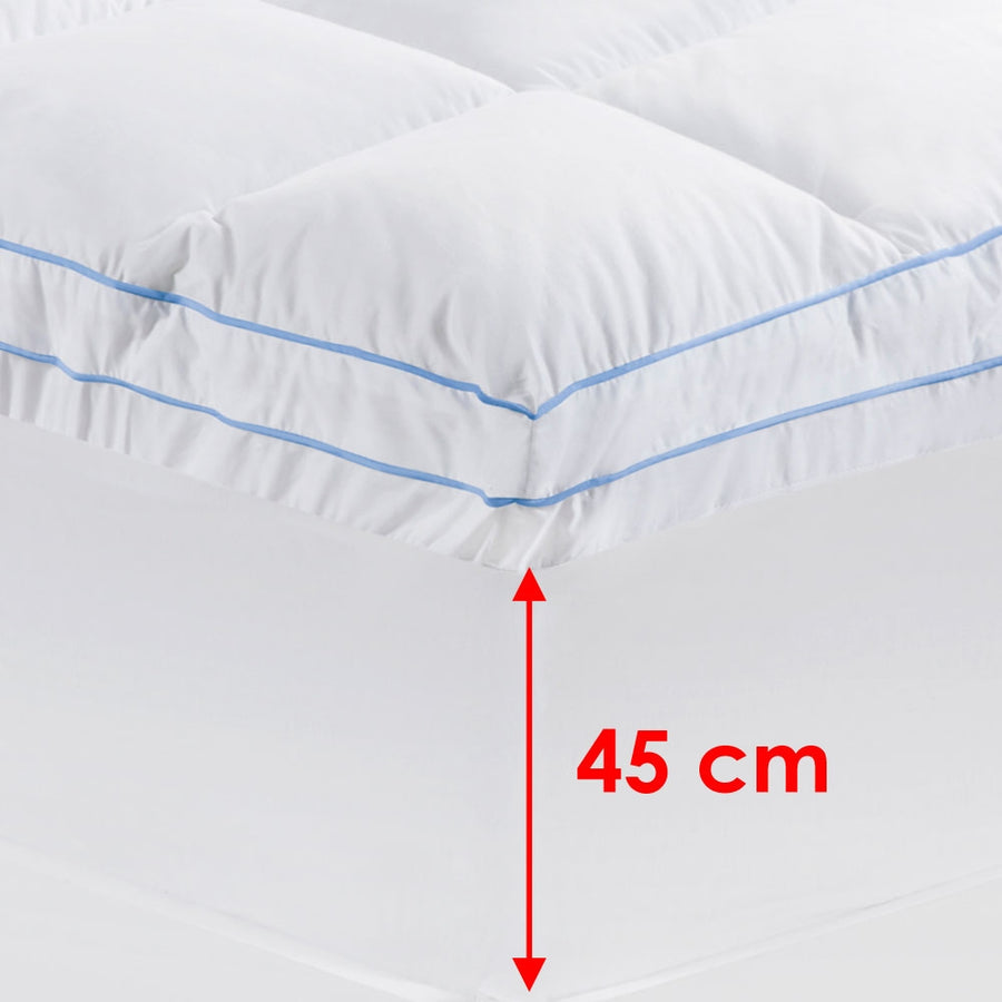 Cloudland 750GSM Memory Resistant Microball Fill Mattress Topper Super King - SuperSaverAU - view 1
