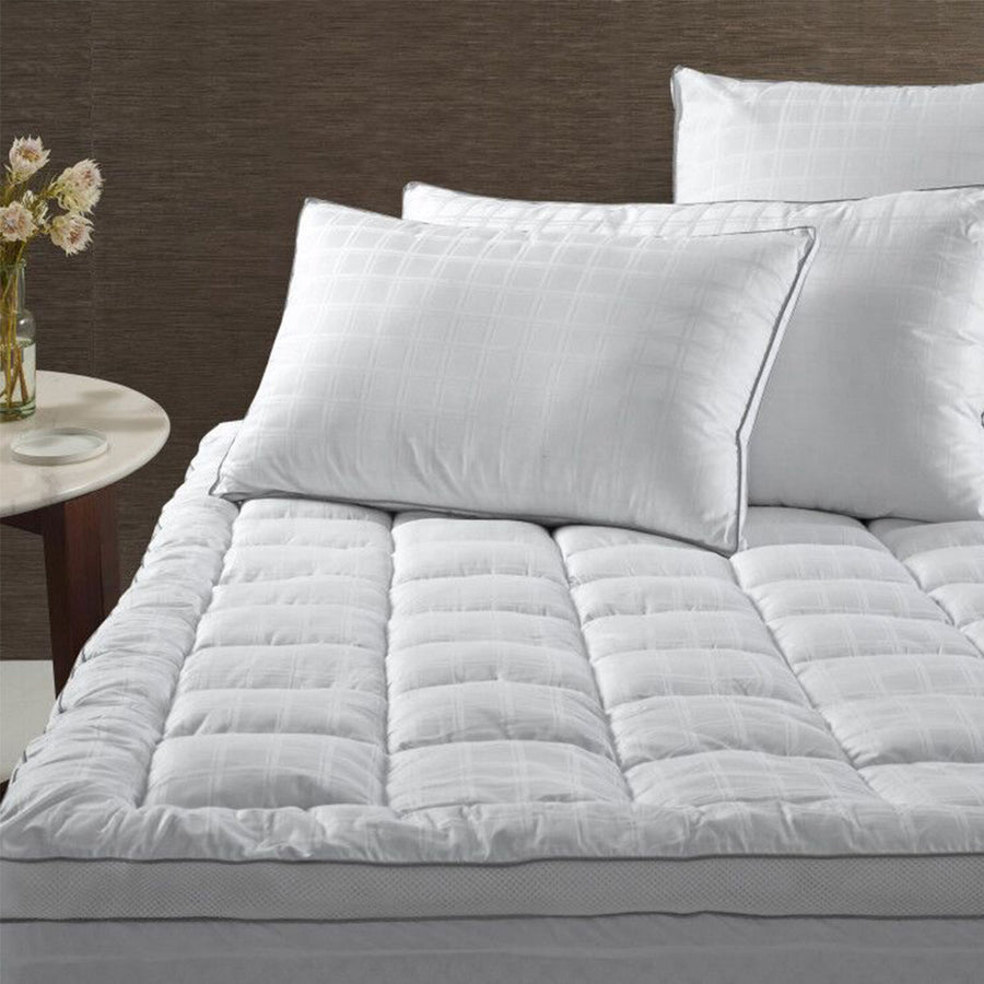 Accessorize Deluxe Hotel Mattress Topper 375TC Queen - Cotton & Polyester - SuperSaverAU - view 1