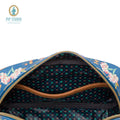 PIP Studio Petites Fleurs Dark Blue PU Leather Small Square Cosmetic Bag with Floral Print - SuperSaverAU - view 4