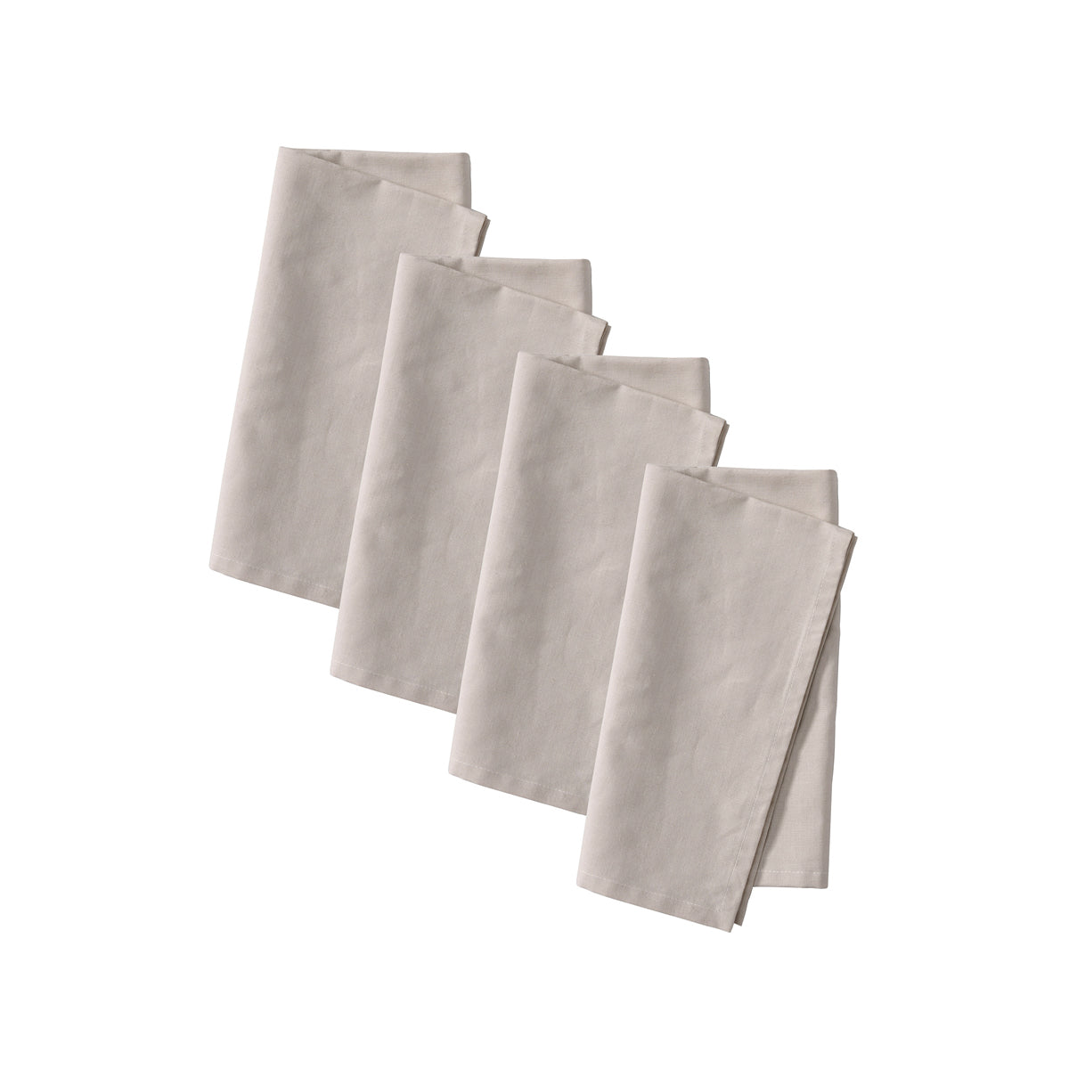 Vintage Design Homewares Set of 4 Washed Linen Cotton Napkins 50cm x 50cm Natural - SuperSaverAU - view 1