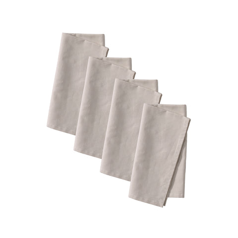 Vintage Design Homewares Set of 4 Washed Linen Cotton Napkins 50cm x 50cm Natural - SuperSaverAU - view 1