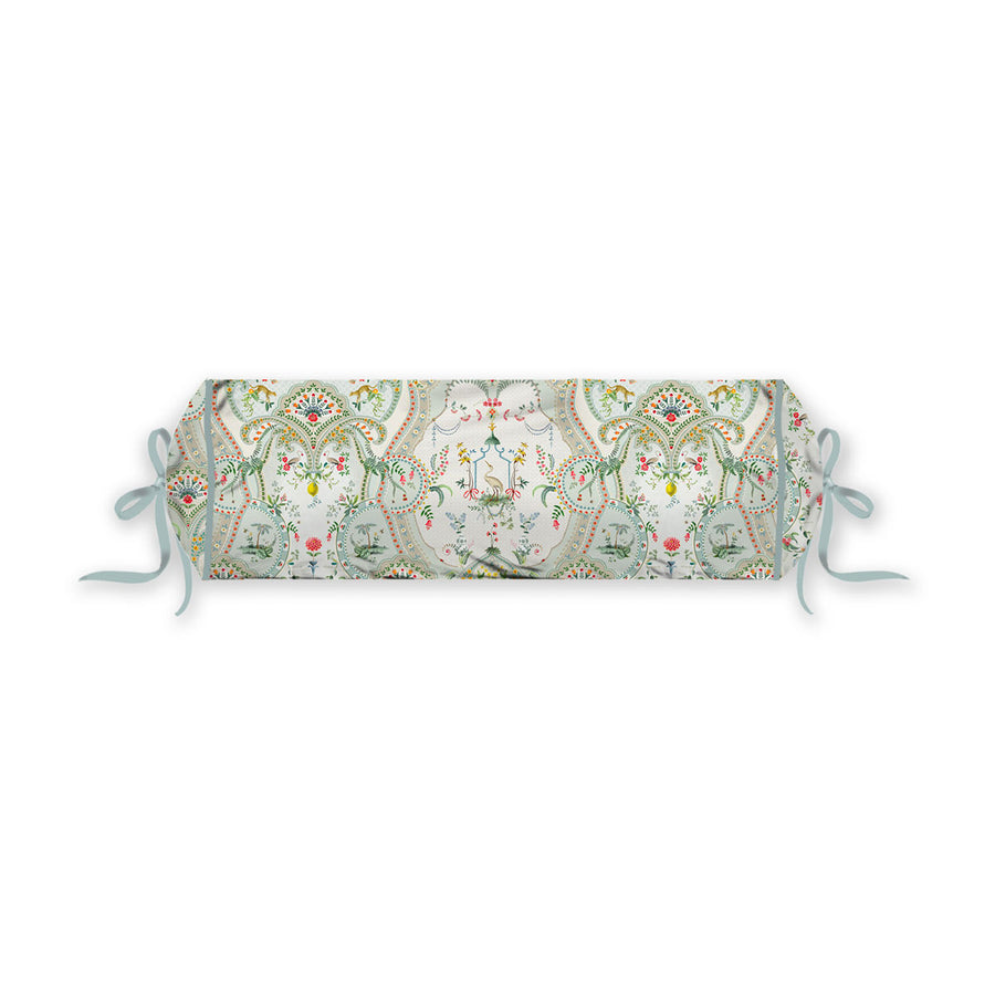 PIP Studio Curious Animal White Neck Roll Cushion 22x70 cm - Paisley Print Design - SuperSaverAU - view 1