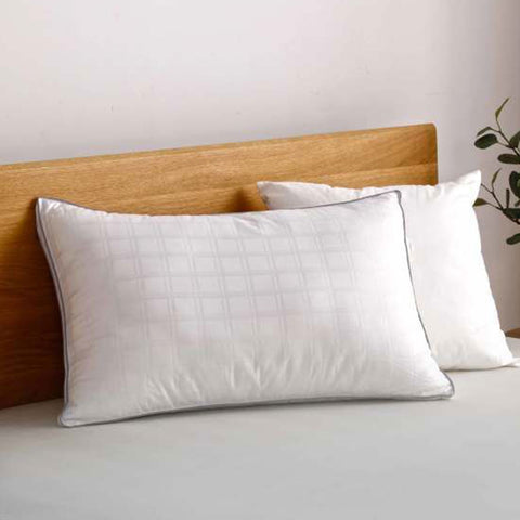 Accessorize Deluxe Hotel Standard Pillow Firm 45 x 70 cm - Cotton, Polyester, Silk - SuperSaverAU - view 1