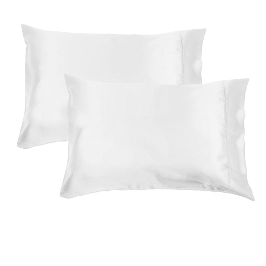 Accessorize Satin Pillowcases 300TC Deluxe Essentials, Solid Color, 48 x 73 cm, 2 Pack
