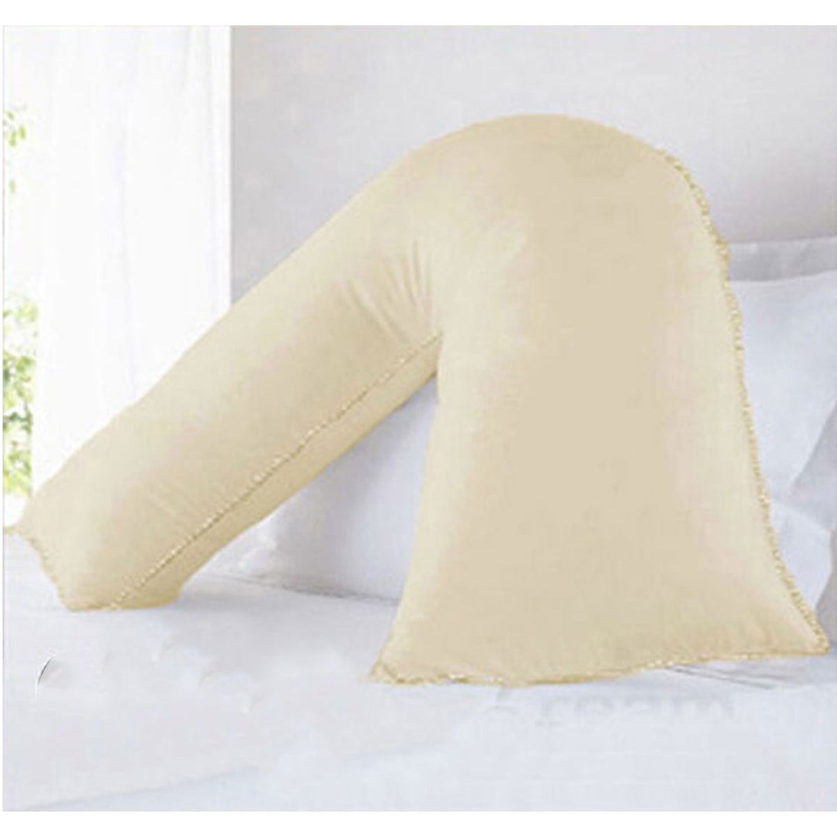 Pure Cotton 250TC Tri Pillowcase 78cm (36+42)cm - Solid Colour Design, Piped Edging - SuperSaverAU - view 1