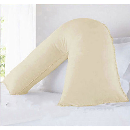 Pure Cotton 250TC Tri Pillowcase 78cm (36+42)cm - Solid Colour Design, Piped Edging