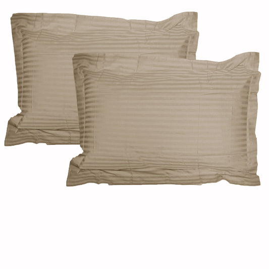 Accessorize Stripe Jumbo Pillowcases 325TC Cotton 55x80cm - Set of 2