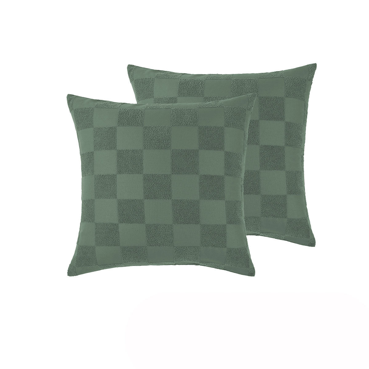 Tipo Sea Spray Chenille Quilt Cover Set - Single, Texture Grid Pattern, 1 Cover + 2 Pillowcases - SuperSaverAU - view 1
