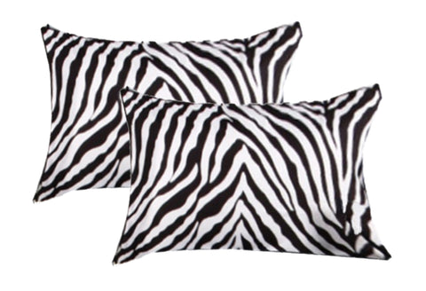 Accessorize Zebra Skin Design Standard Pillowcases - 2 Pack, 48cm x 73cm - SuperSaverAU - view 1