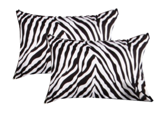 Accessorize Zebra Skin Design Standard Pillowcases - 2 Pack, 48cm x 73cm