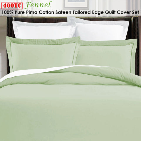 Grand Aterlier Fennel King Quilt Cover Set 400TC 100% Pima Cotton - SuperSaverAU - view 1
