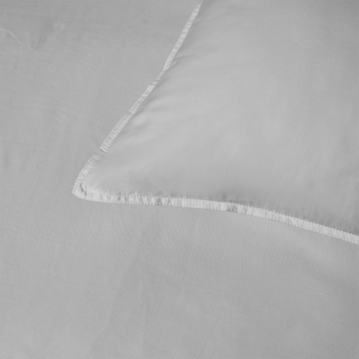 Accessorize 400TC Grey Bamboo Cotton Double Stitched Quilt Cover Set - Single - SuperSaverAU - view 1
