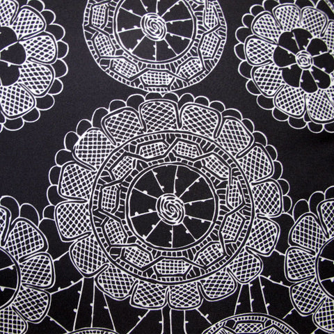 Big Sleep Batik Black Quilt Cover Set Double - Damask Print, 180 Thread Count - SuperSaverAU - view 1