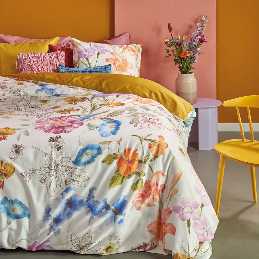 Bedding House Beau Multi Floral Cotton Sateen Quilt Cover Set Queen - SuperSaverAU - view 1