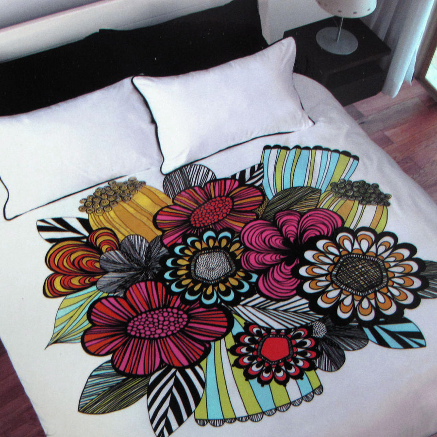 Accessorize Bold Colourful Floral Quilt Cover Set - Single