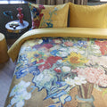 Bedding House Van Gogh Bouquet d'Anniversaire Gold Quilt Cover Set Super King - SuperSaverAU - view 2