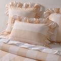 Vintage Design Homewares Candy Ruffle Natural Quilt Cover Set King - Cotton - SuperSaverAU - view 3