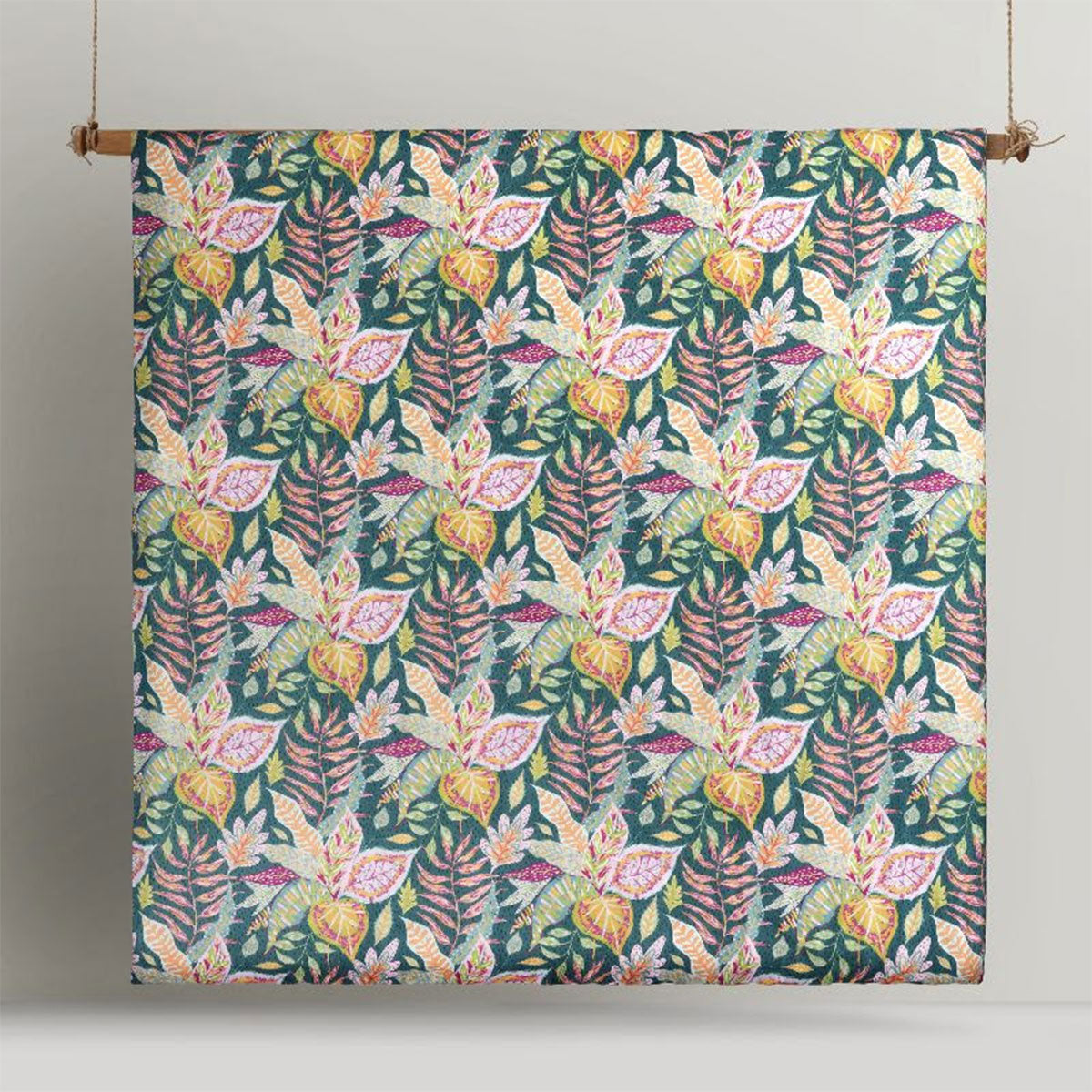 Accessorize Carmila Printed Linen Cotton Quilt Cover Set Queen - Botanical Design - SuperSaverAU - view 2