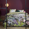 Bedding House Charming Green Cotton Sateen Quilt Cover Set Queen - Floral Design - SuperSaverAU - view 1
