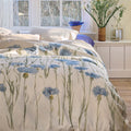 Bedding House Cornflower Sand Queen Cotton Percale Quilt Cover Set - Floral - SuperSaverAU - view 3
