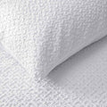 Accessorize Dotty Clip White Jacquard Quilt Cover Set Queen - Clipped Dot Design - SuperSaverAU - view 1