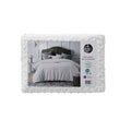 Accessorize Dotty Clip White Jacquard Quilt Cover Set Queen - Clipped Dot Design - SuperSaverAU - view 2