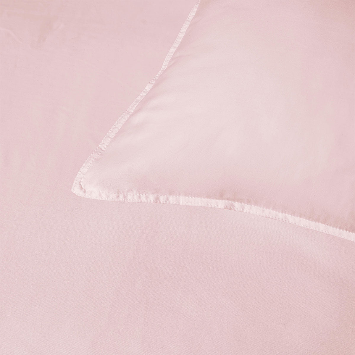 Accessorize Bamboo Cotton Double Stitch Quilt Cover Set 400TC - Blush, King